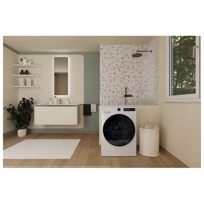 Candy BWR495BL8-S ProWashandDry 500 Lavasciuga Slim 9-5 Kg 1400 rpm Classe A Inverter Vapore Wi-Fi (85x60x54 cm) colore Bianco