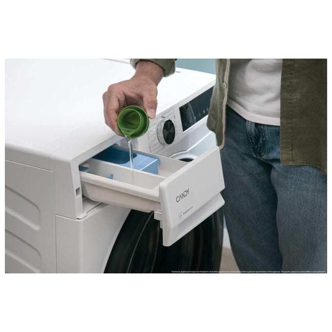 Candy BWR495BL8-S ProWashandDry 500 Lavasciuga Slim 9-5 Kg 1400 rpm Classe A Inverter Vapore Wi-Fi (85x60x54 cm) colore Bianco