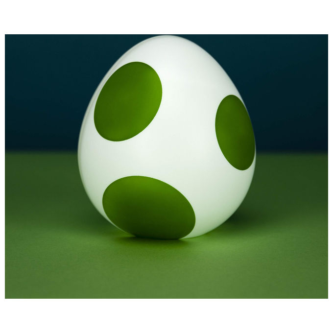 Paladone lampada uovo di Yoshi mini, luce notturna Nintendo Super Mario, decorazione camera, 13 cm, verde