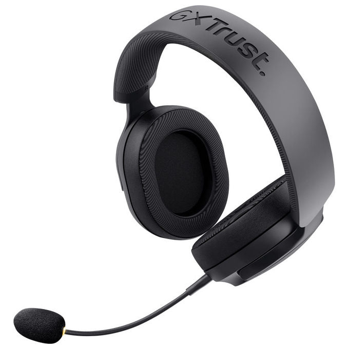 Trust GXT 499 Forta, cuffie gaming wireless, per PS5 e PC, microfono cardioide rimovibile, autonomia 55 ore, nero