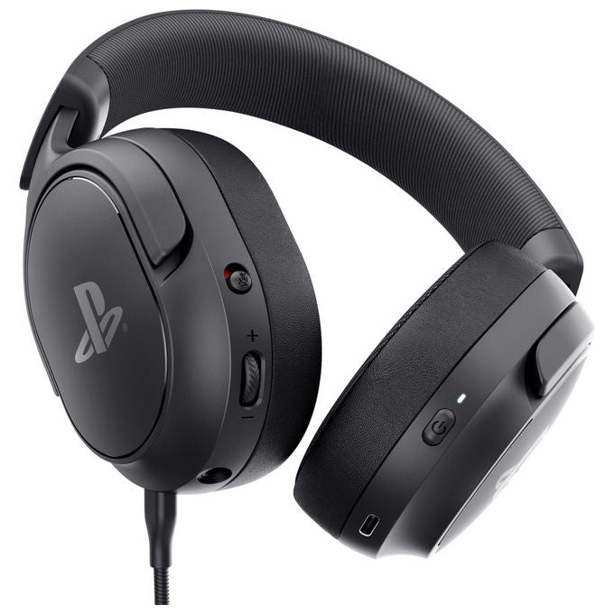 Trust GXT 499 Forta, cuffie gaming wireless, per PS5 e PC, microfono cardioide rimovibile, autonomia 55 ore, nero