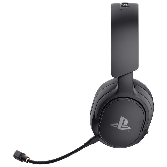 Trust GXT 499 Forta, cuffie gaming wireless, per PS5 e PC, microfono cardioide rimovibile, autonomia 55 ore, nero