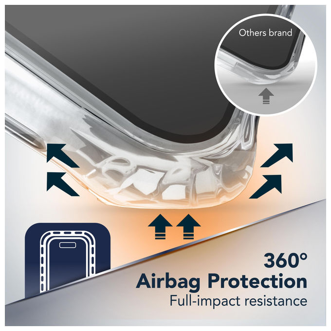 Cellularline TETRA2GALS26T Ultra Strong Cover Samsung Galaxy S26 Antiurto Military Test colore Trasparente