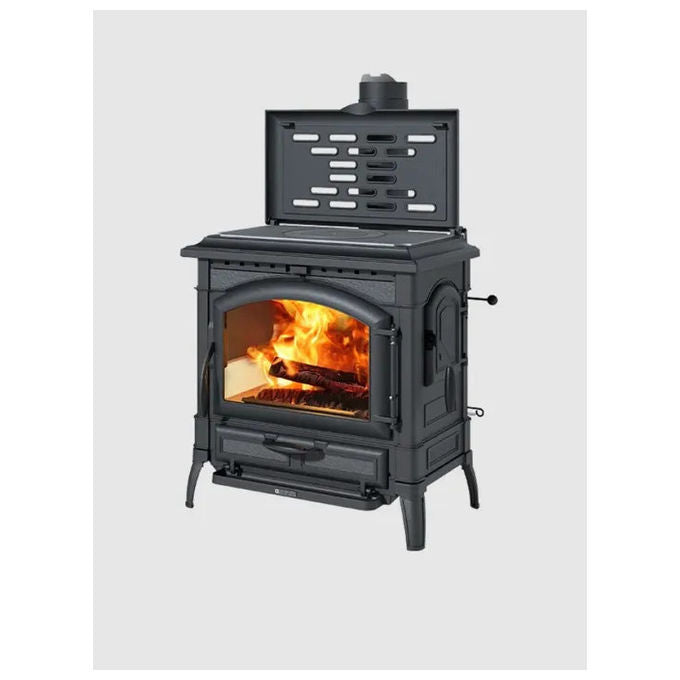LA NORDICA stufa a legna Isotta EOS 165 ghisa smaltata 11 kW riscaldamento fino a 315 m³ classe 5 stelle
