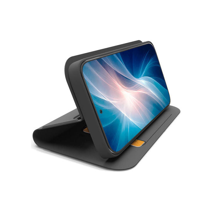 SBS Wallet Smooth, custodia a libro per Samsung Galaxy A57, chiusura magnetica, tasca portacarte, funzione stand, nera