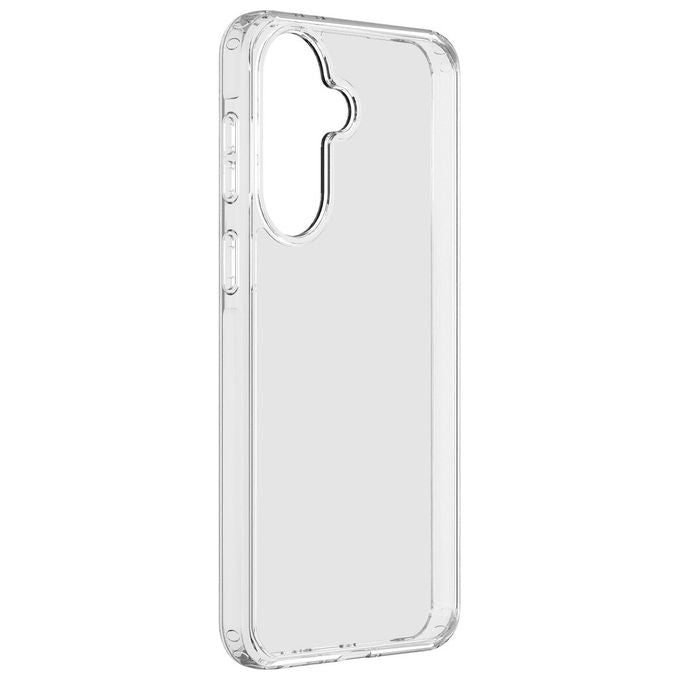 Cellularline cover trasparente Samsung Galaxy A37 CLEARDUOGALA37T custodia rigida con bordi in gomma antiurto antibatterica military test