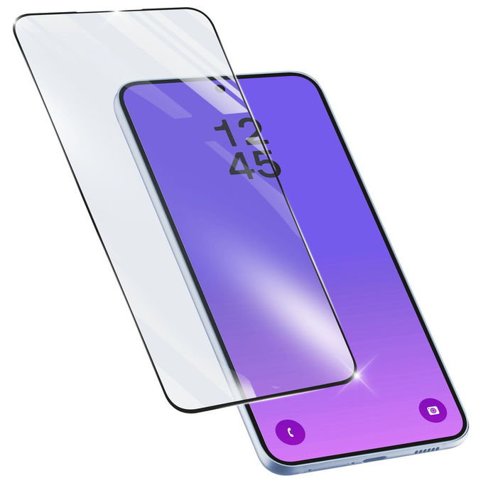 Cellularline vetro temperato Impact Glass Capsule per Samsung Galaxy A57 5G, bordo a bordo, trasparente