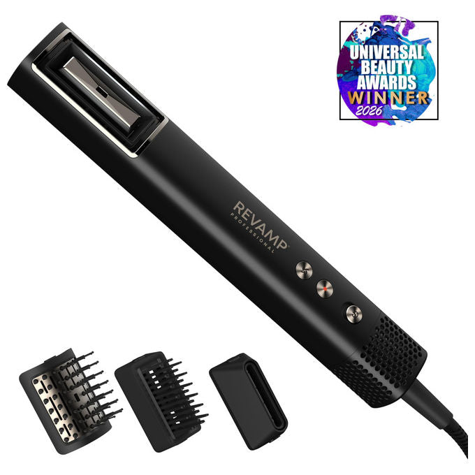 Revamp HydroShine Air phon professionale 3 in 1, tecnologia hydro ion, motore digitale 110.000 giri, ultraleggero 330g, DR-2750-EU