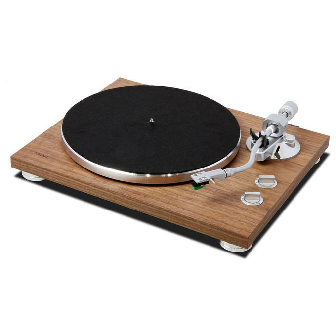 Teac TN-400BT-X Giradischi a cinghia Bluetooth aptX Adaptive piatto alluminio preamplificatore phono 33 45 78 rpm colore Noce