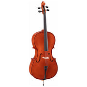 Luthier violoncello acustico Studio 1-2, per principianti, tavola in abete massello, tastiera in ebano