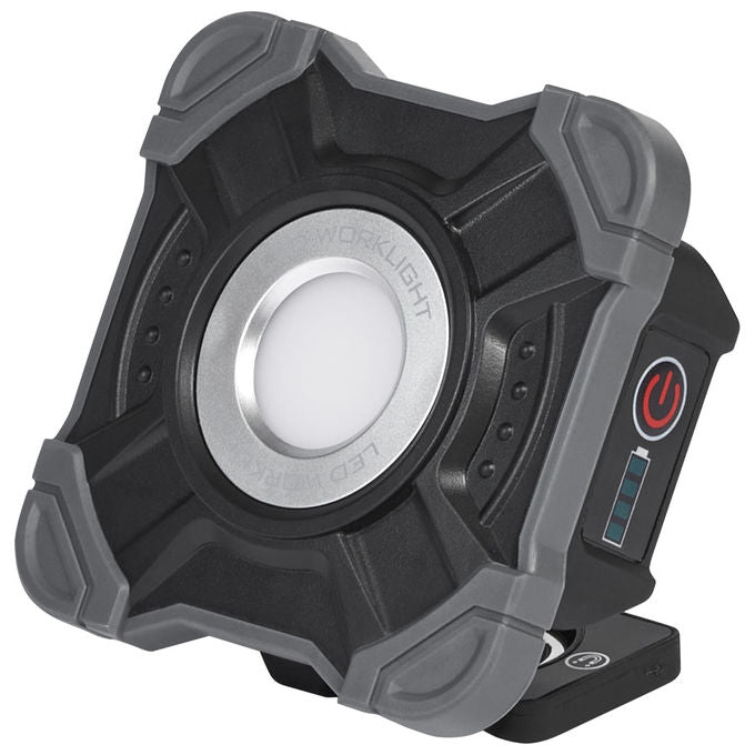 Osram lampada da lavoro a led portatile, 10W, 800 lm, 6500K, ricaricabile USB-C, IP54, funzione power bank