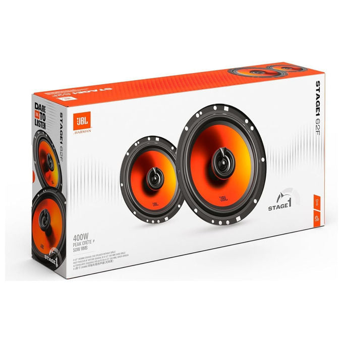 JBL STAGE1 62F GEN2 Stage1 Altoparlanti Coassiali 2 vie per Auto 6,5'' 50 W RMS 400 W Picco Woofer Plus One Tweeter PEI 4 Ohm 89 dB