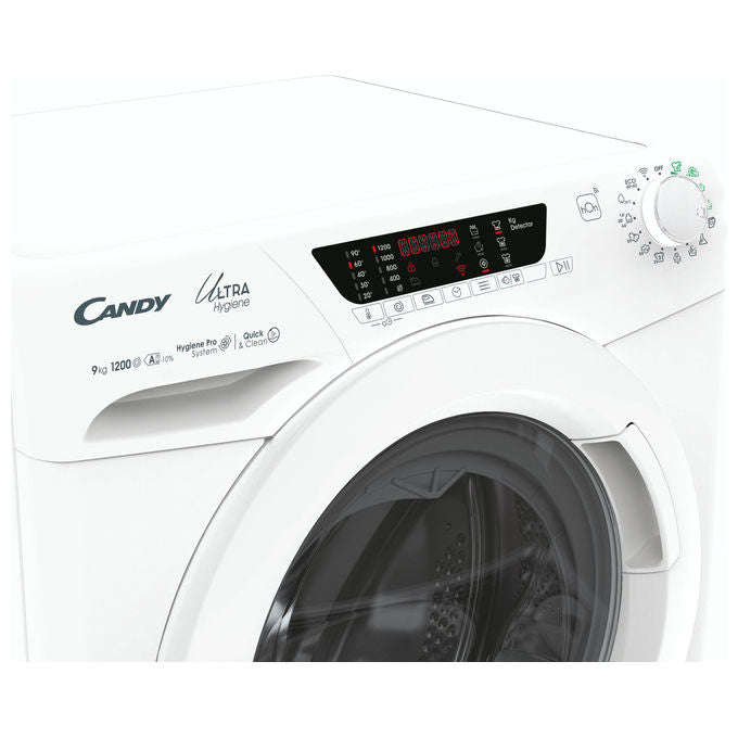 Candy HE 1294TWM6-1-S Lavatrice Carica Frontale 9 Kg 1200 rpm Classe A Inverter Wi-Fi Bianco colore Bianco