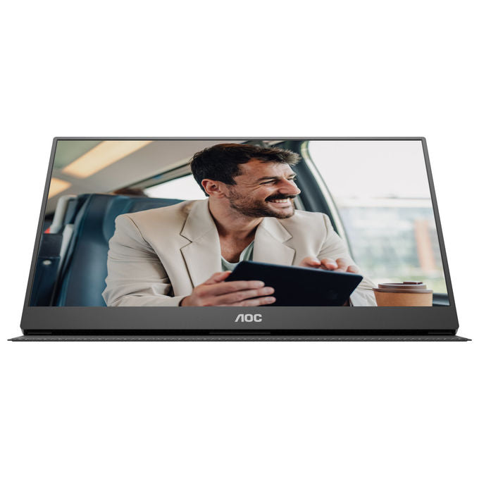 AOC monitor portatile 15,6 pollici Full HD IPS, 16T20E2, USB-C, Mini HDMI, touchscreen, nero