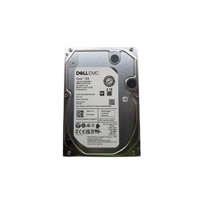 Dell disco rigido interno 8 TB, 7200 giri-min, 3.5'', Serial ATA III, 6 Gbit-s, 512e, per server e workstation, 400-BRDB