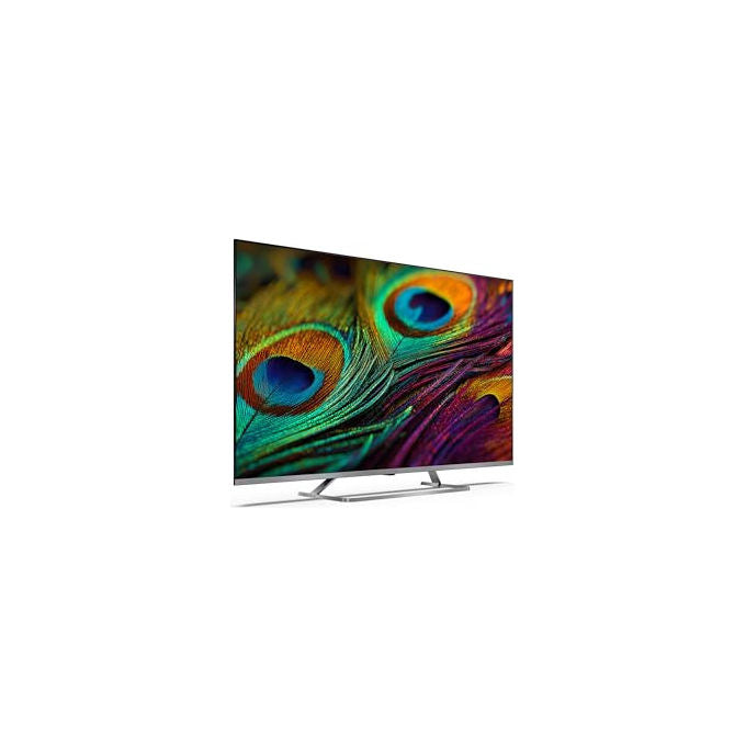 Sharp 50JP7265E, smart tv 50 pollici, 4K MiniLED QLED, Google TV, Harman Kardon, Dolby Vision, HDR10, DVB-T2, grigio chiaro