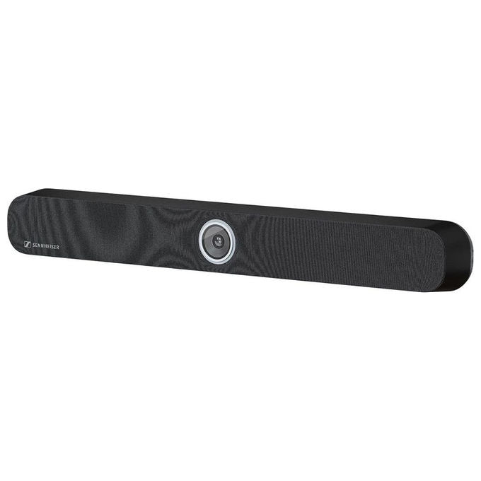 Sennheiser TeamConnect Bar M, videobar all-in-one per videoconferenza, 4K 30fps, 6 microfoni beamforming, 4 altoparlanti, compatibile Microsoft Teams e Zoom