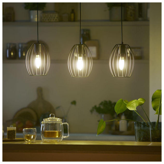 Philips lampadina LED candela E14, classe A, 2,3W equivalente 40W, luce Bianco caldo 2700K, 485 lumen, forma B35 chiara