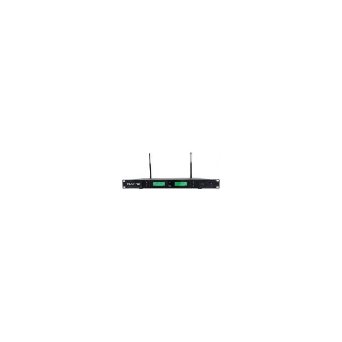 Empire BR20 Ricevitore UHF a Rack 2 Canali 16 Canali Selezionabili Uscite XLR Bilanciate Jack 6.3 mm colore Nero