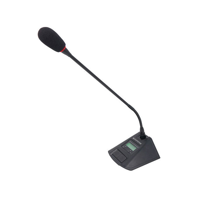 Empire radiomicrofono da tavolo wireless UHF Desk Pro, nero, alimentazione batterie AA o USB-C