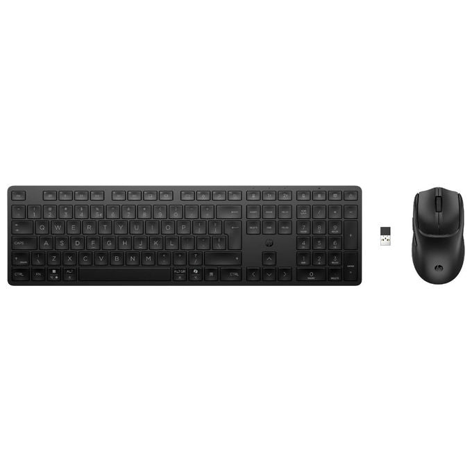 HP kit tastiera e mouse 490C, multi-dispositivo, dual-mode, wireless Bluetooth, layout italiano, nero