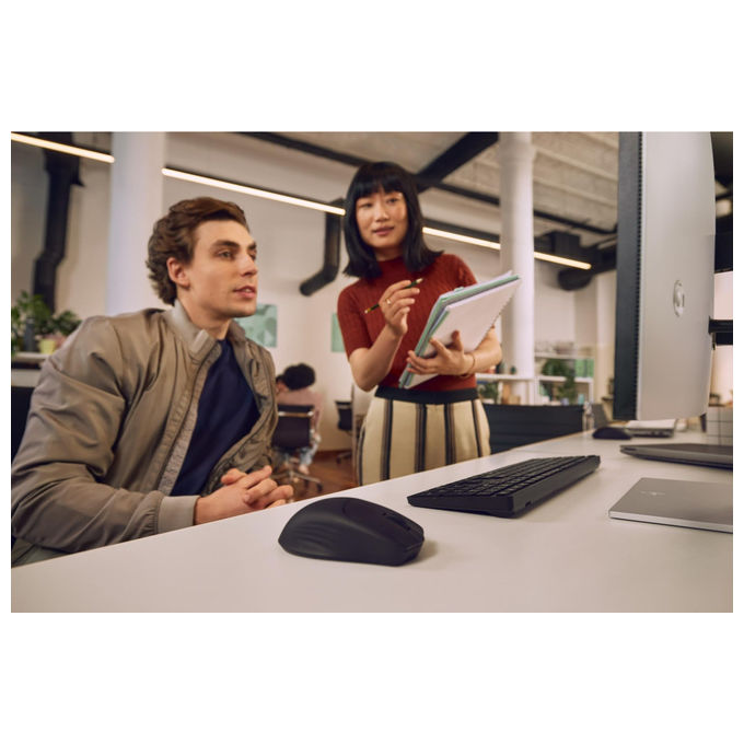 HP kit tastiera e mouse 490C, multi-dispositivo, dual-mode, wireless Bluetooth, layout italiano, nero