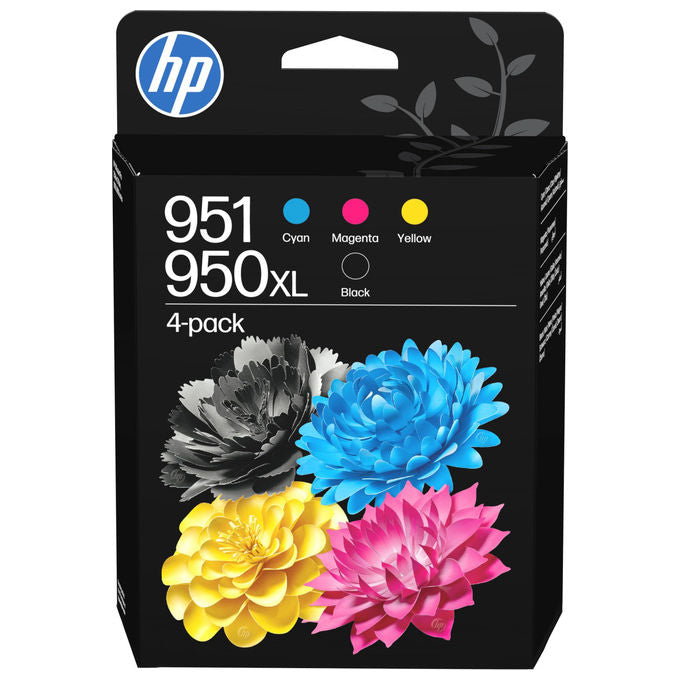 HP cartucce inchiostro originali 950XL nero 951 ciano magenta giallo, confezione da 4, C3WK1AE