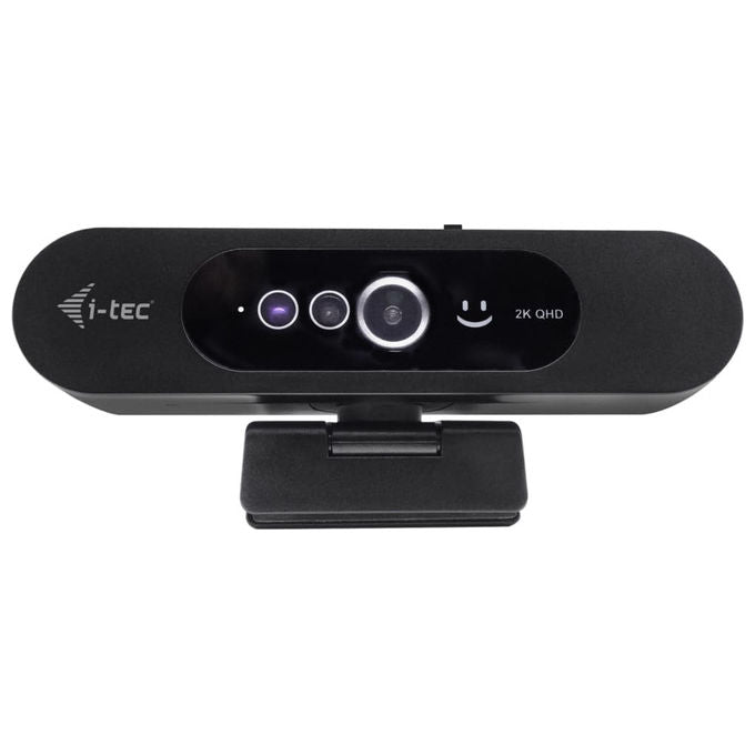 I-tec webcam 2K Solomon WH200, Windows Hello, risoluzione 2560x1440, 92°, microfono integrato, plug and play, nera