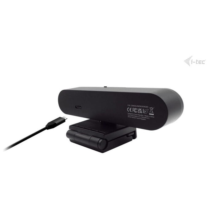 I-tec webcam 2K Solomon WH200, Windows Hello, risoluzione 2560x1440, 92°, microfono integrato, plug and play, nera