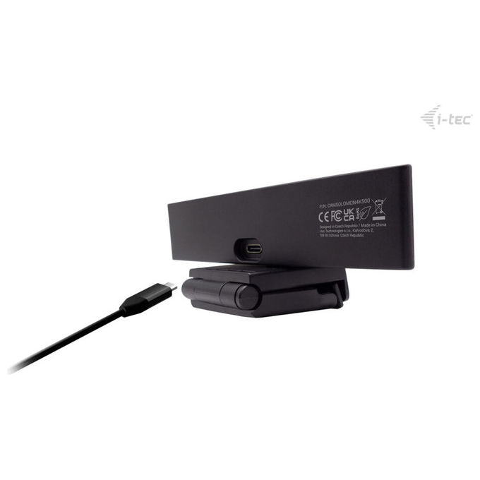 I-tec webcam Solomon 500, 4K Ultra HD, PDAF autofocus, 8,29 MP, doppio microfono, 60 fps, USB, nera