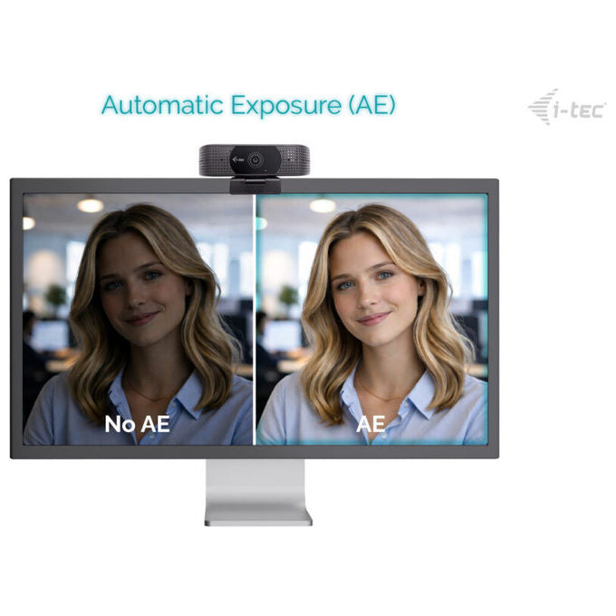 I-tec webcam Solomon 500, 4K Ultra HD, PDAF autofocus, 8,29 MP, doppio microfono, 60 fps, USB, nera
