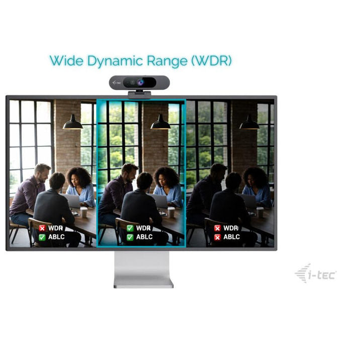 I-tec Solomon Pro 900 webcam 4K, auto framing, WDR, doppio microfono integrato, zoom digitale, picture-in-picture, USB, plug-and-play