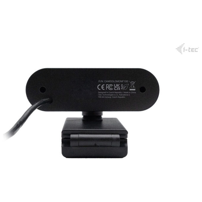 I-tec CAMSOLOMONF100 Solomon 100 Webcam Full HD 1080p 2 MP Messa a fuoco fissa Microfono integrato Plug and Play colore Nero