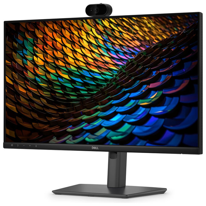 Dell monitor 24 pollici Full HD IPS, P2426HEB, webcam 4MP, altoparlanti, USB-C 90W, hub USB, ethernet, 120Hz