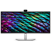 Dell monitor curvo 34 pollici P3426WEB, WQHD 3440x1440, webcam 4MP, hub USB-C 90W, altoparlanti, IPS, 100Hz, nero