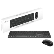 MSI Forge K210 combo wireless, tastiera e mouse, layout IT, switch a forbice, 2,4 GHz, autonomia 120 ore, 1600 DPI