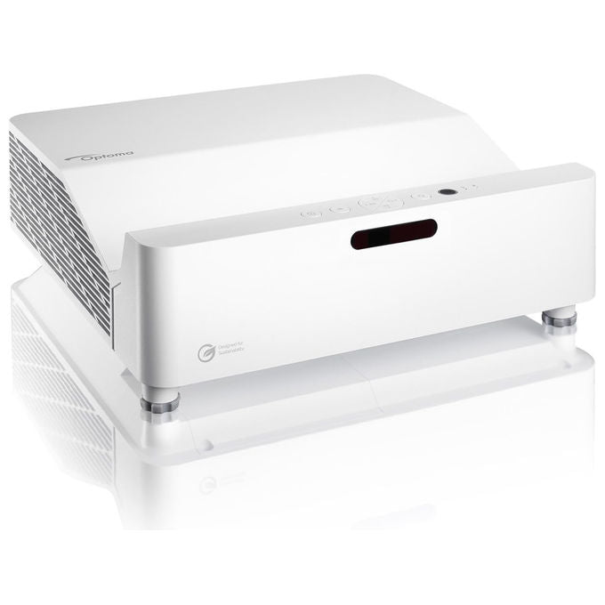 Optoma GT3500HDR, videoproiettore laser ultra corta, Full HD 1080p, 3800 lumen, DLP, 30000h, bianco
