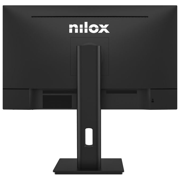 Nilox monitor 27 pollici IPS Full HD, 120 Hz, 4 ms, USB-C 65W, DisplayPort, HDMI, regolabile, nero