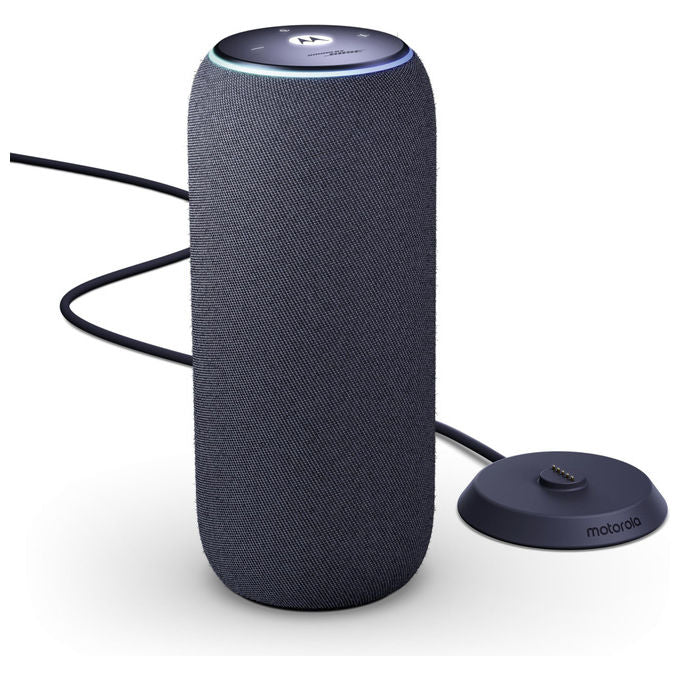 Motorola Moto Sound Flow, altoparlante portatile Bluetooth Wi-Fi, 30W, Sound by Bose, IP67, 12h autonomia, carbonio