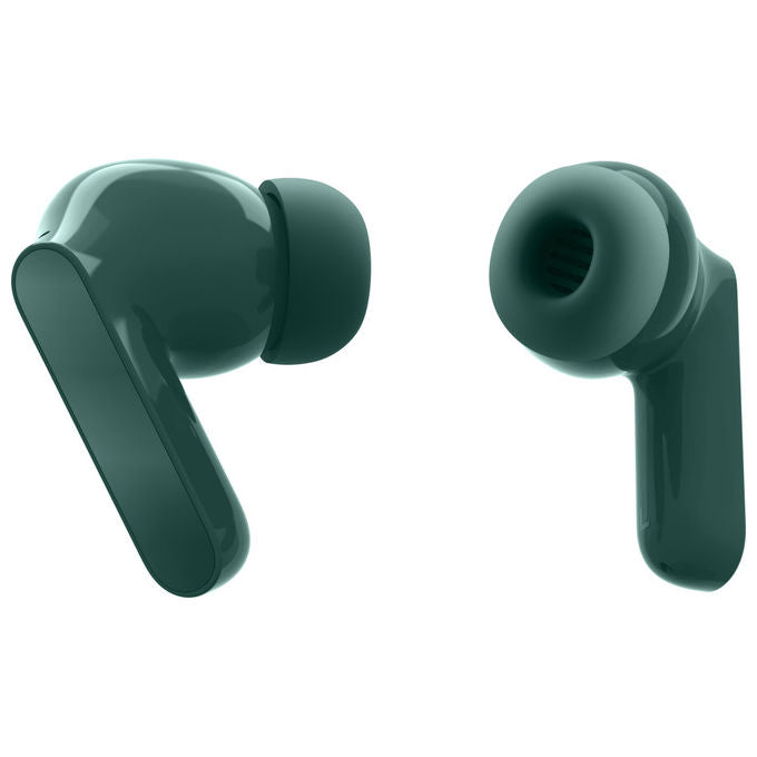Motorola Moto Buds Bass, auricolari true wireless in-ear, cancellazione attiva del rumore, driver 12,4 mm, bluetooth 5.3, verde Posy