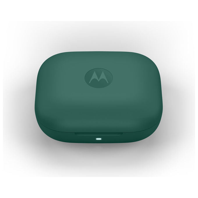 Motorola Moto Buds Bass, auricolari true wireless in-ear, cancellazione attiva del rumore, driver 12,4 mm, bluetooth 5.3, verde Posy