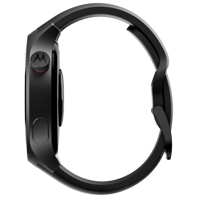 Motorola Moto Watch smartwatch 47 mm, display OLED 1.43'', GPS dual frequency, cardiofrequenzimetro, IP68, autonomia 13 giorni, nero