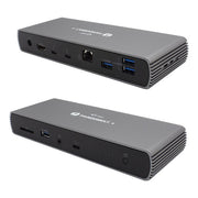 I-tec docking station Thunderbolt 4, dual display, Power Delivery 90W, 2x DisplayPort, USB-C, Ethernet 1Gbps, nero