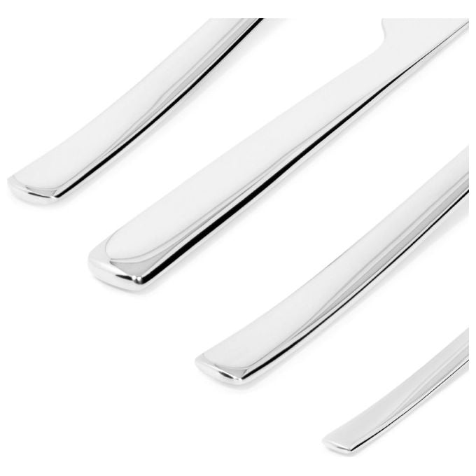 Alessi Ovale servizio posate 24 pezzi per 6 persone, acciaio inossidabile 18-10 lucido, design Bouroullec, lavastoviglie