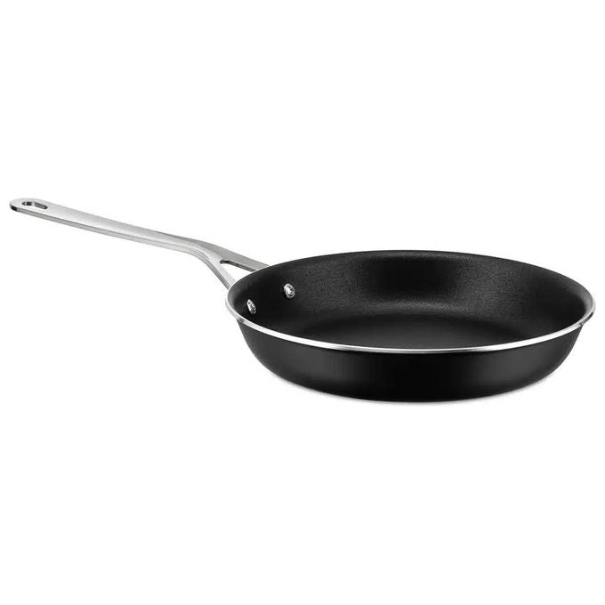 Alessi padella antiaderente ceramica PotsandPans, Ø 28 cm, alluminio riciclato, induzione, manico acciaio inox, nera