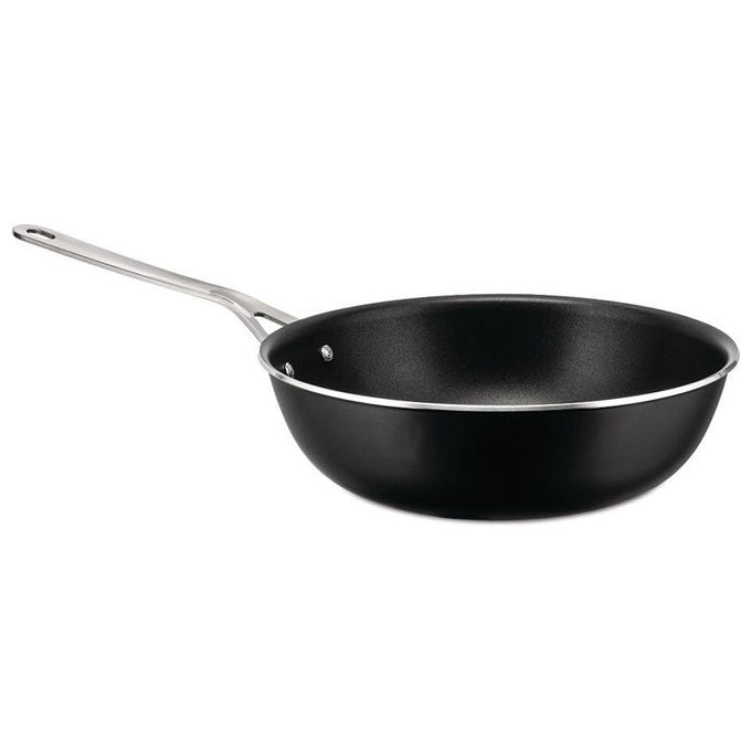 Alessi padella alta PotsandPans Ø 28 cm, antiaderente ceramico senza PFAS, alluminio riciclato, induzione, nera