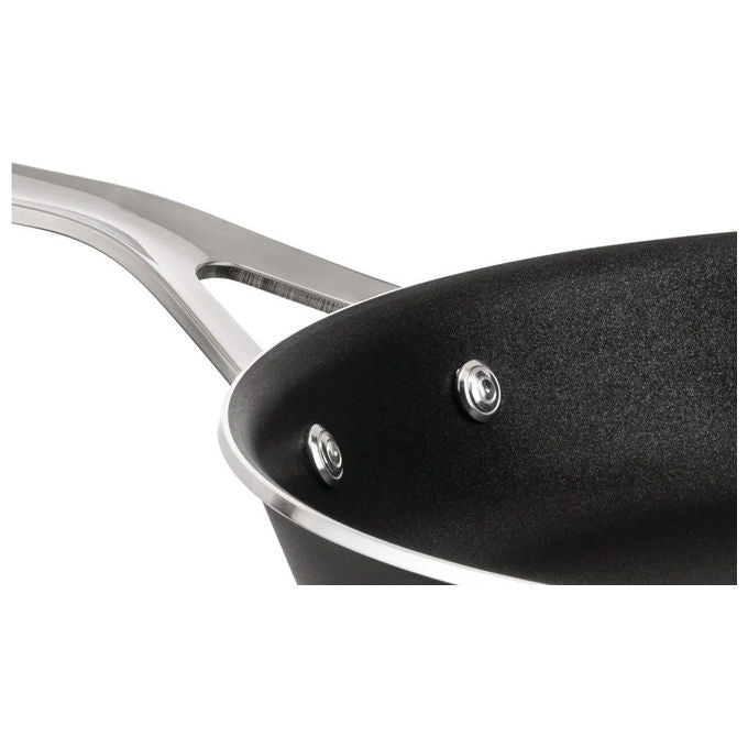 Alessi padella alta PotsandPans Ø 28 cm, antiaderente ceramico senza PFAS, alluminio riciclato, induzione, nera