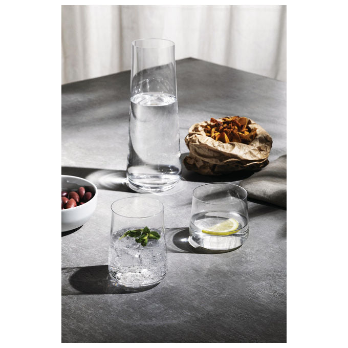 Alessi caraffa Eugenia NF09-3000, vetro cristallino, design minimalista, 110 cl, lavastoviglie, Naoto Fukasawa