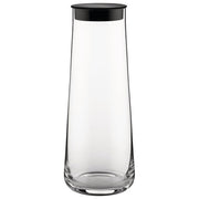 Alessi Eugenia caraffa con tappo in silicone, vetro cristallino, design minimale Naoto Fukasawa, 110 cl