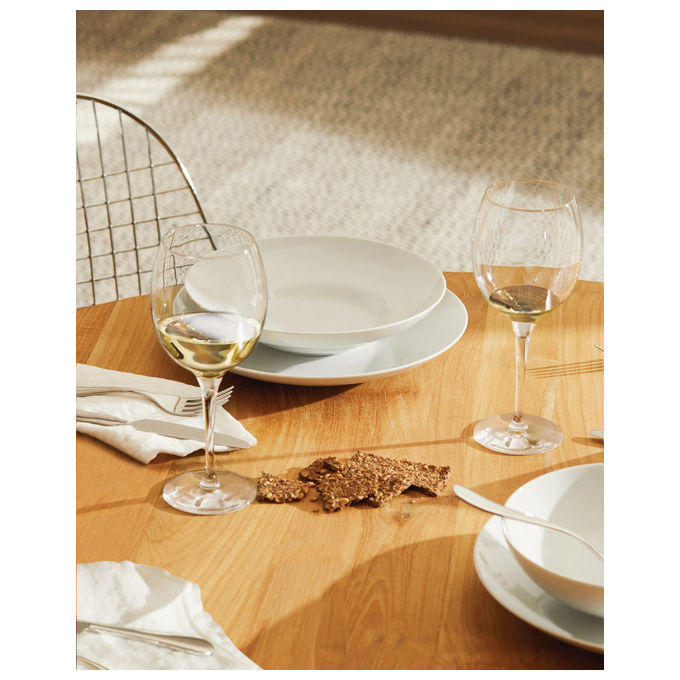 Alessi calici da vino Bianco Mami XL, set 4 pezzi, cristallo, 450 ml, design Stefano Giovannoni